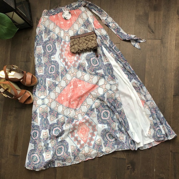 NWT-Sabo Skirt Mosaic Aziza Maxi Skirt - Picture 2 of 4